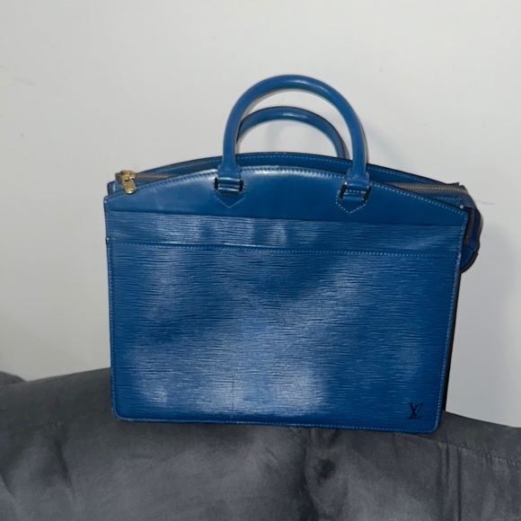 Louis Vuitton Handbags - COPY - Louis Vuitton Blue Shoulder Bag with Gold Hardware (Pre-Owned) COA